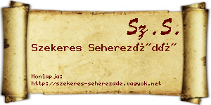 Szekeres Seherezádé névjegykártya